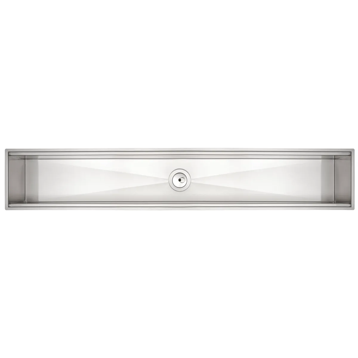 Canal Organizador em Aço Inox Tramontina para Sobrepor 105x18