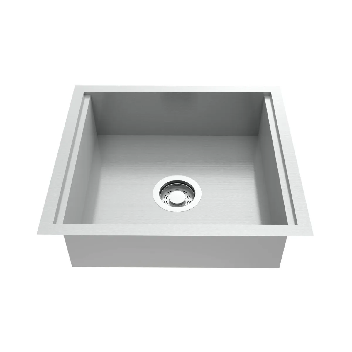Canal Úmido de Embutir Undemount 450x500mm DeBacco Quadratino 450 Inox