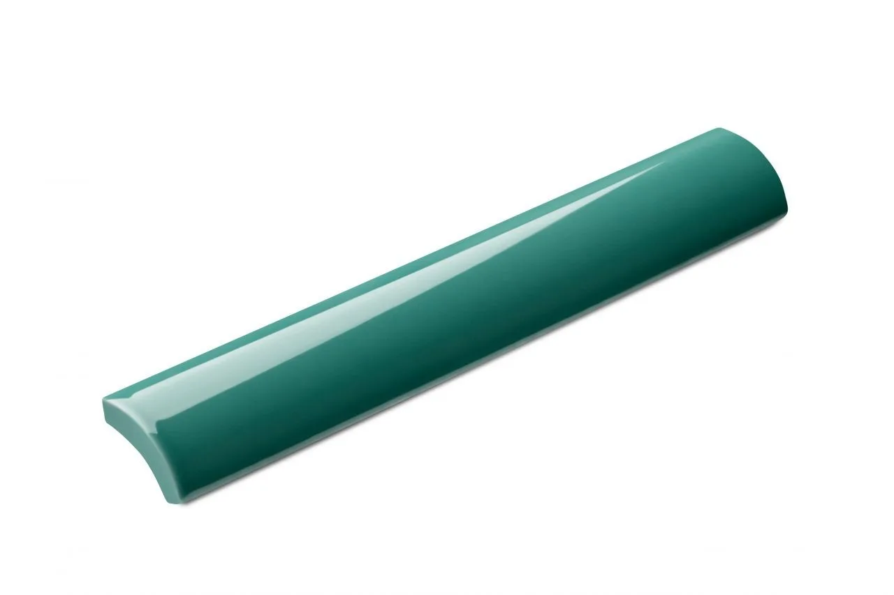 Canaleta Verde Jade Brilhante 2,5x15 Eliane Noronha Bold