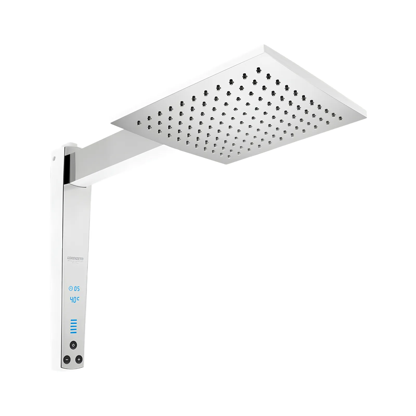 Chuveiro Elétrico Branco/Cromado 220V/6800W Lorenzetti Acqua Century Digital