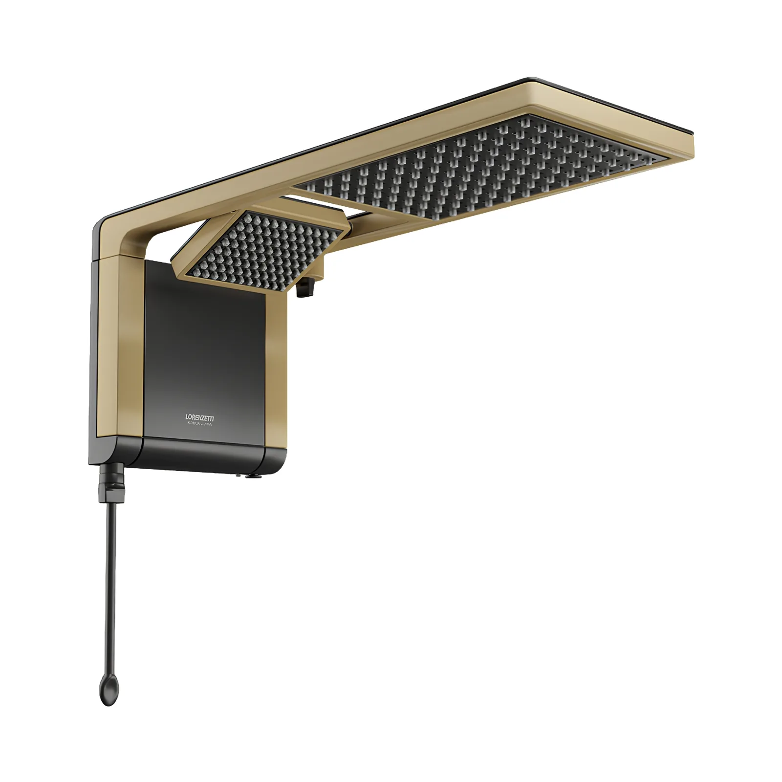 Chuveiro Elétrico Preto/Matte Gold 127V /5500W Lorenzetti Acqua Duo Ultra