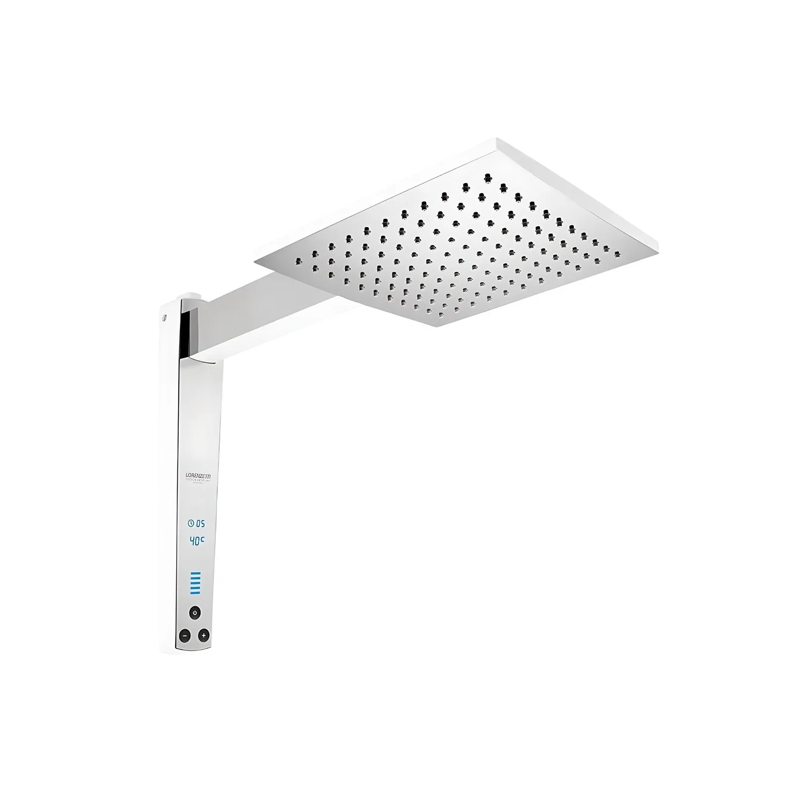 Chuveiro Elétrico Branco/Cromado 220V 7500W Lorenzetti Century Digital