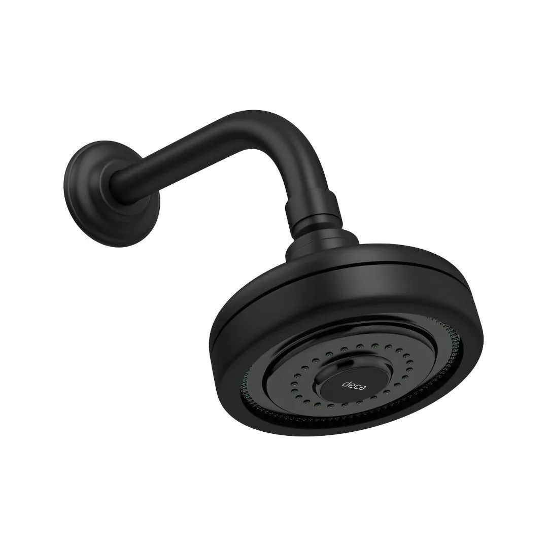 Chuveiro de Parede Black Matte Deca Acqua Plus Tubo STD