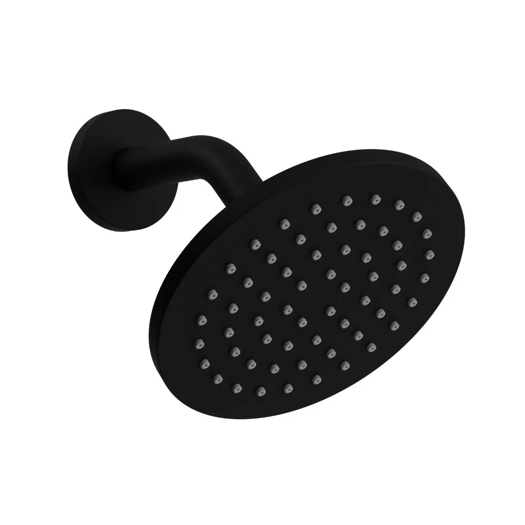 Chuveiro De Parede Matt Black Doka Loop