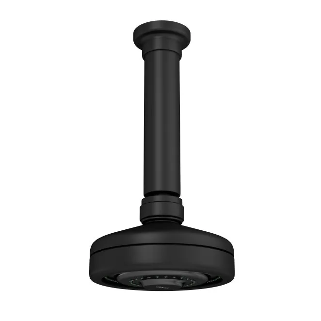 Chuveiro de Teto com Tubo 12,4cm Black Matte Deca Acqua Plus