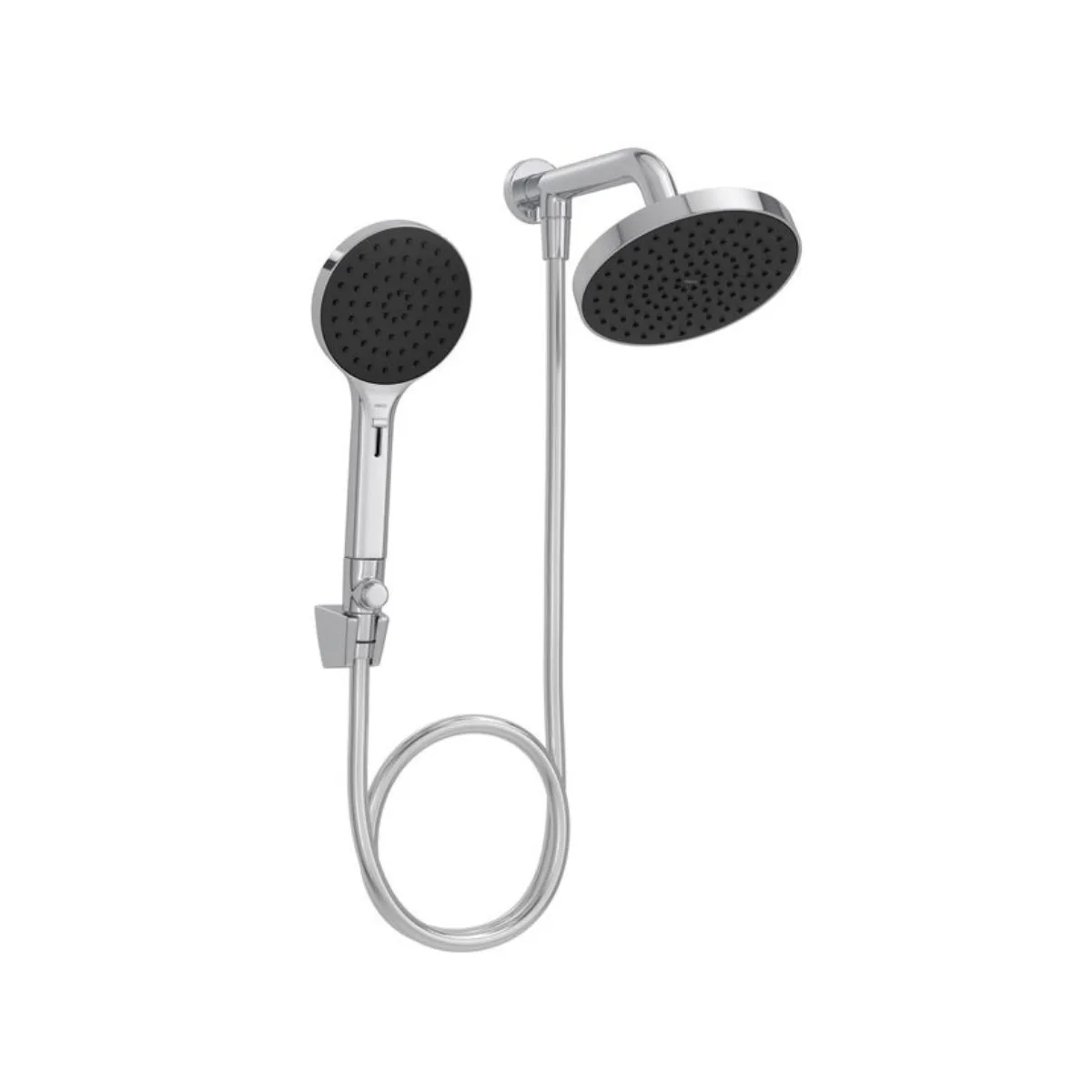 Chuveiro Redondo de Parede Flex Plus 16cm com Desviador Cromado
