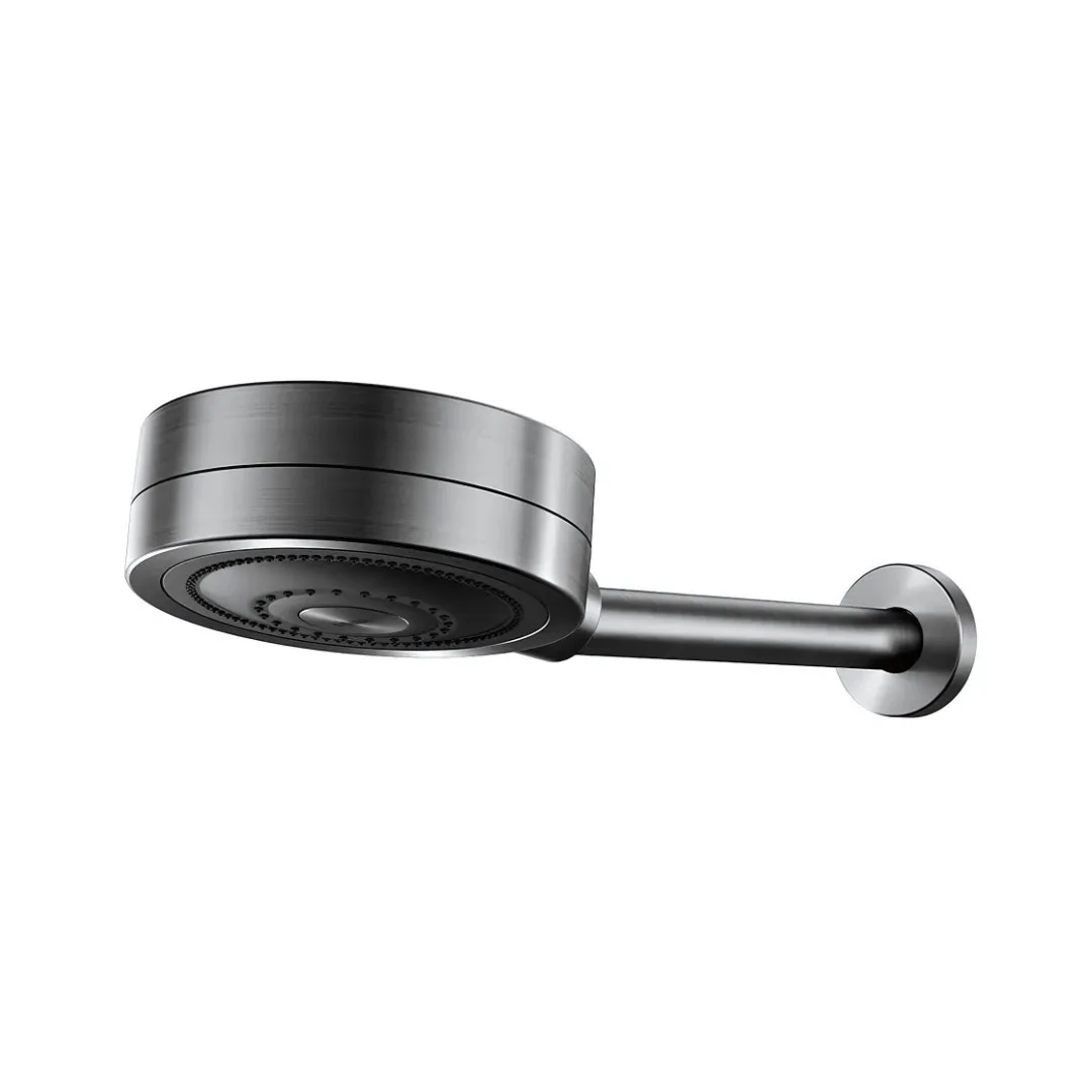 Chuveiro De Parede Grafite Escovado Docol Novo Technoshower