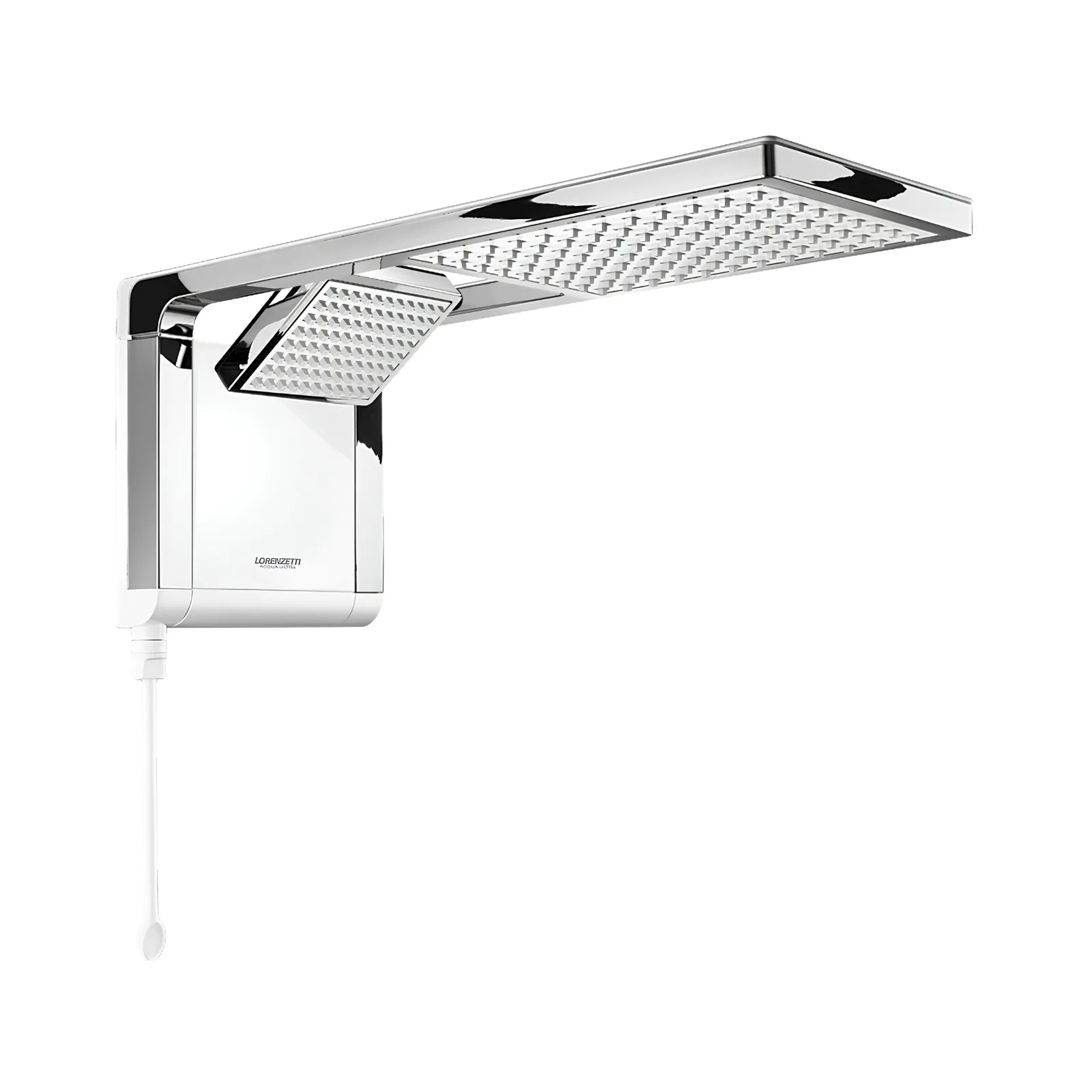 Chuveiro Elétrico Branco/Cromado 127V 5500W Lorenzetti Acqua Duo Ultra