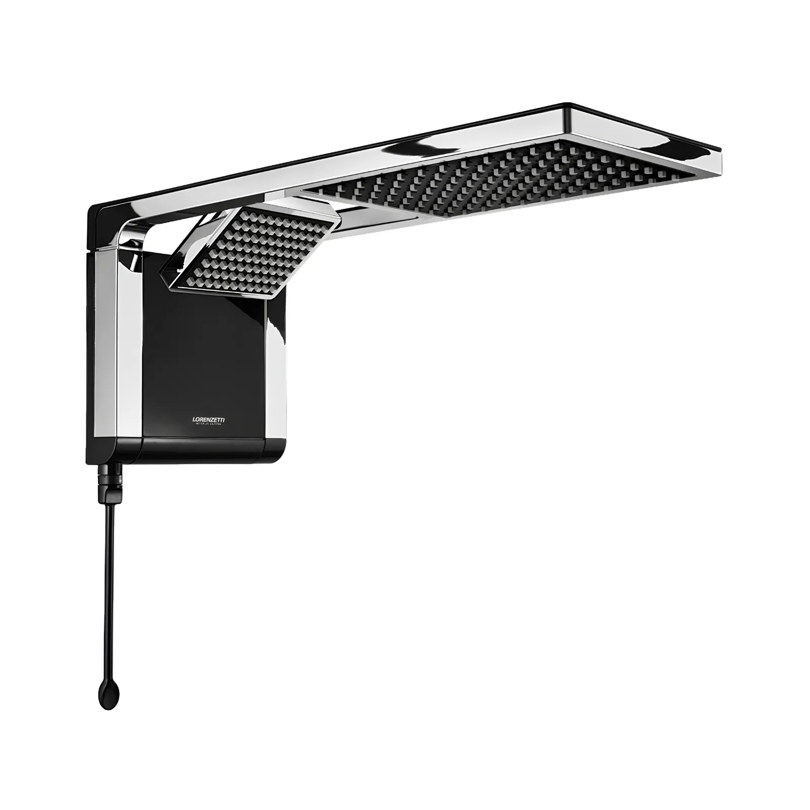 Chuveiro Elétrico Preto/Cromado 127V 5500W Lorenzetti Acqua Duo Ultra