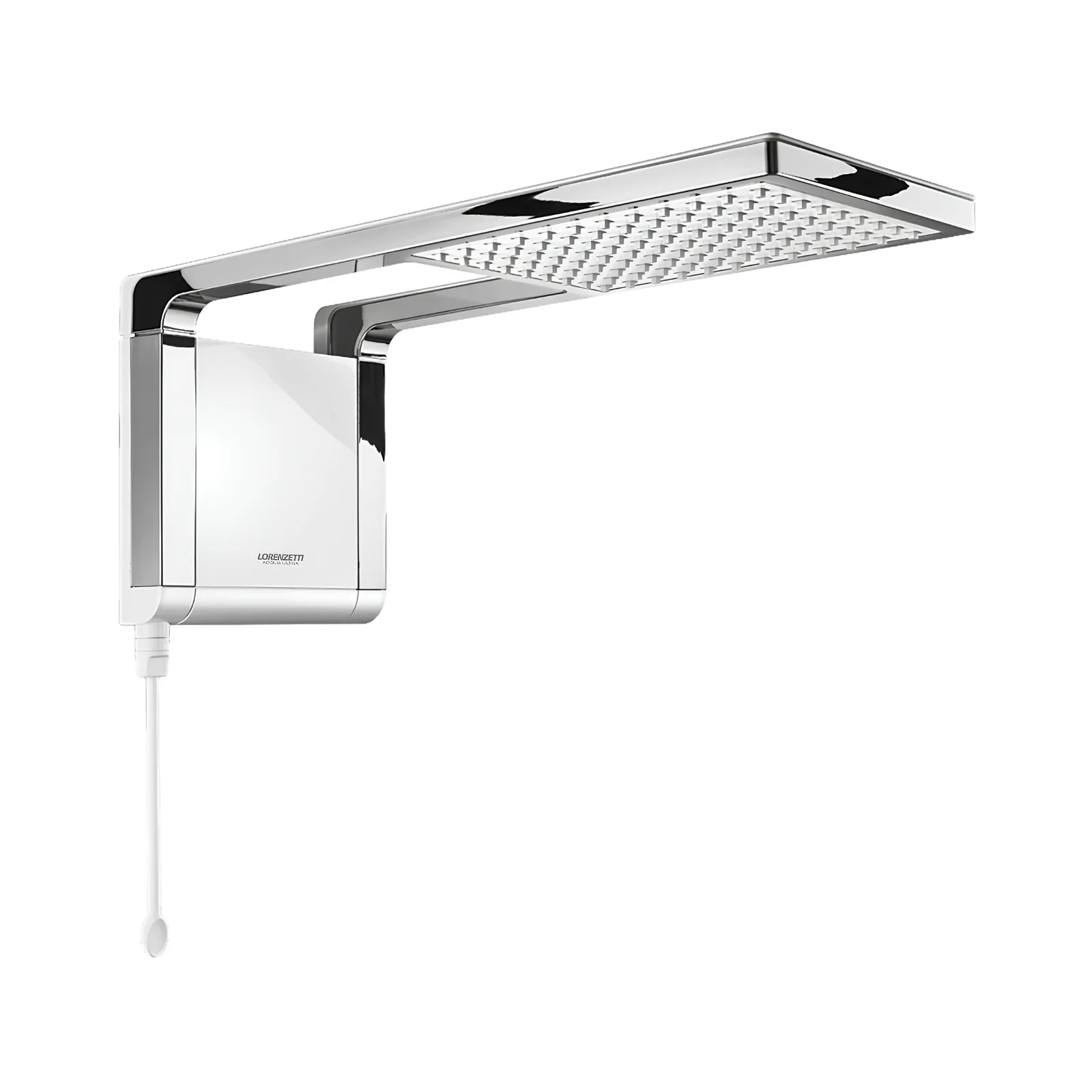 Chuveiro Elétrico Branco e Cromado 220/7800w Lorenzetti Acqua Storm Ultra