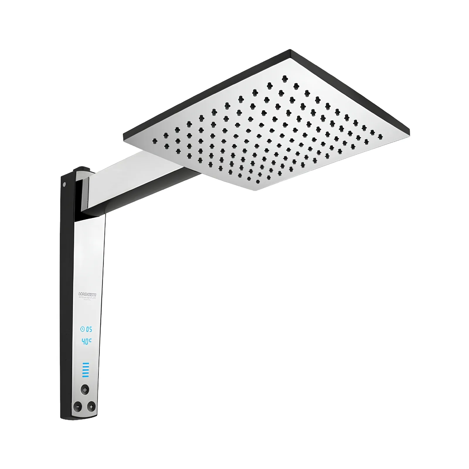 Chuveiro Elétrico Cromado/Preto 220V Lorenzetti Century Digital