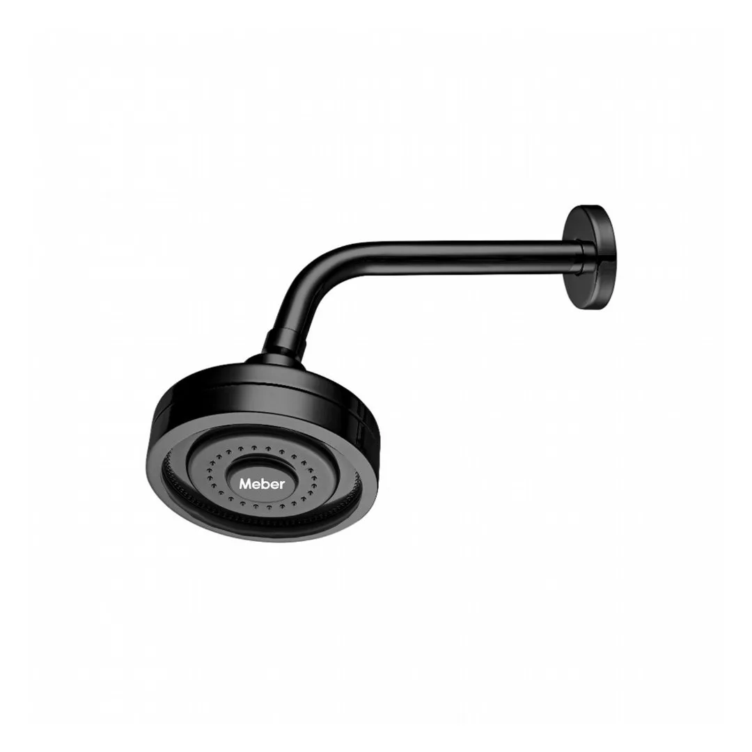 Chuveiro Meber Max de parede 1959 Preto Matte
