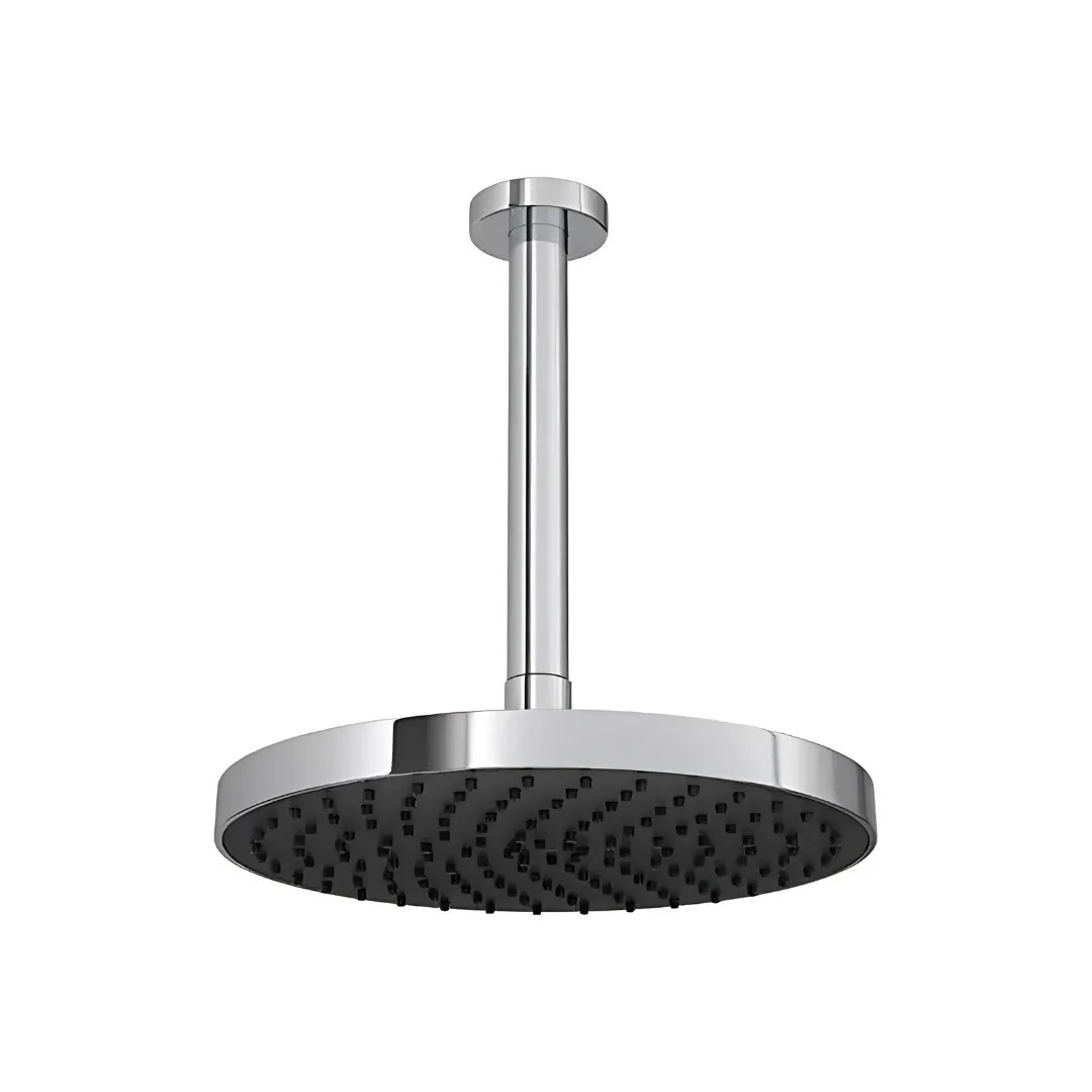 Chuveiro Redondo com tubo de teto Deca Flex Max Cromado