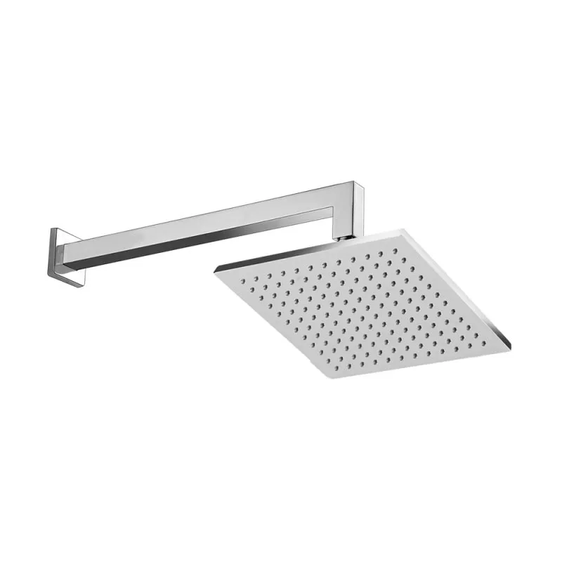 Chuveiro Rubinettos 30x30 Spa Branco Matte parede Rb4185p