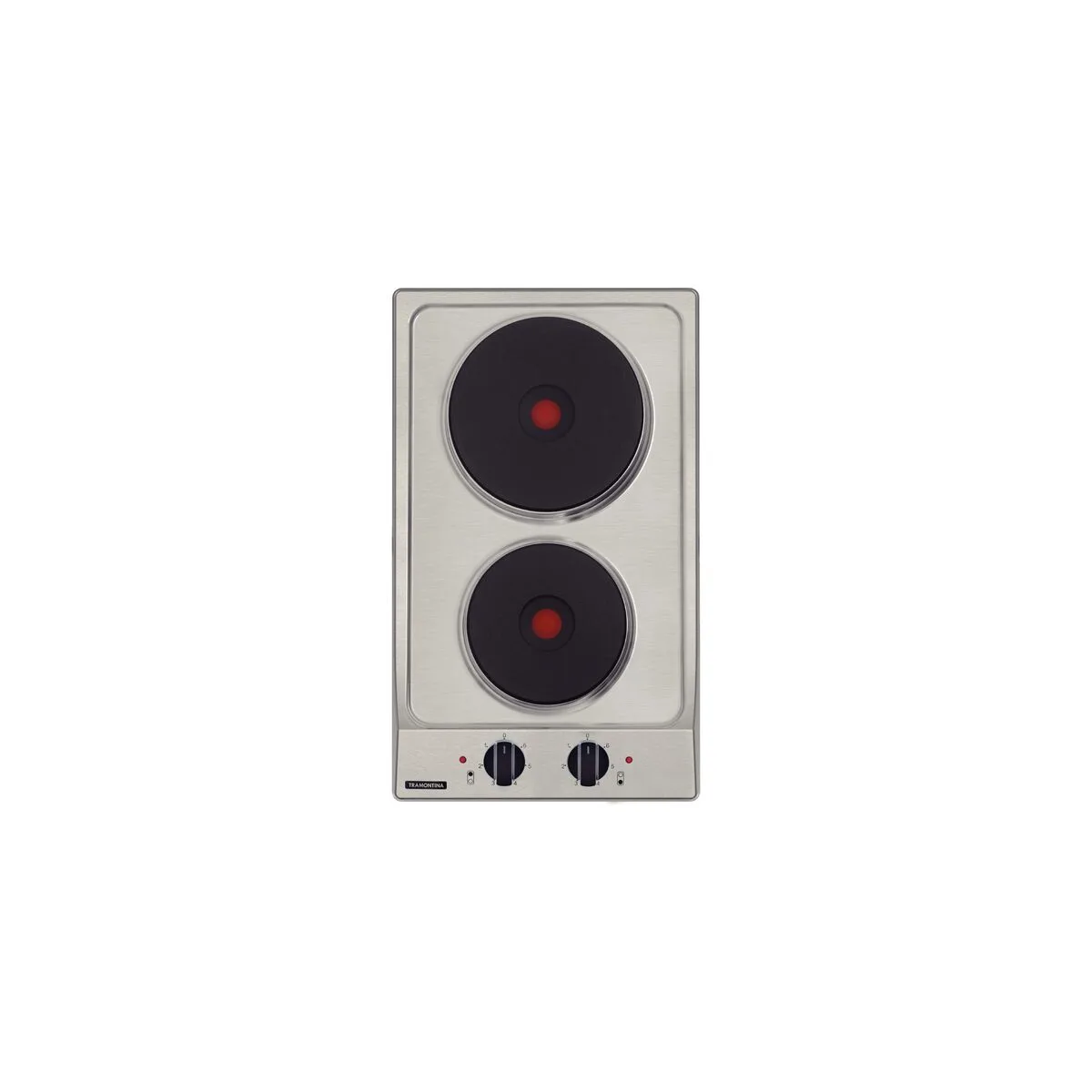 Cooktop Elétrico Aço Inox com 2 Placas Térmicas em Ferro Fundido Tramontina Dominó
