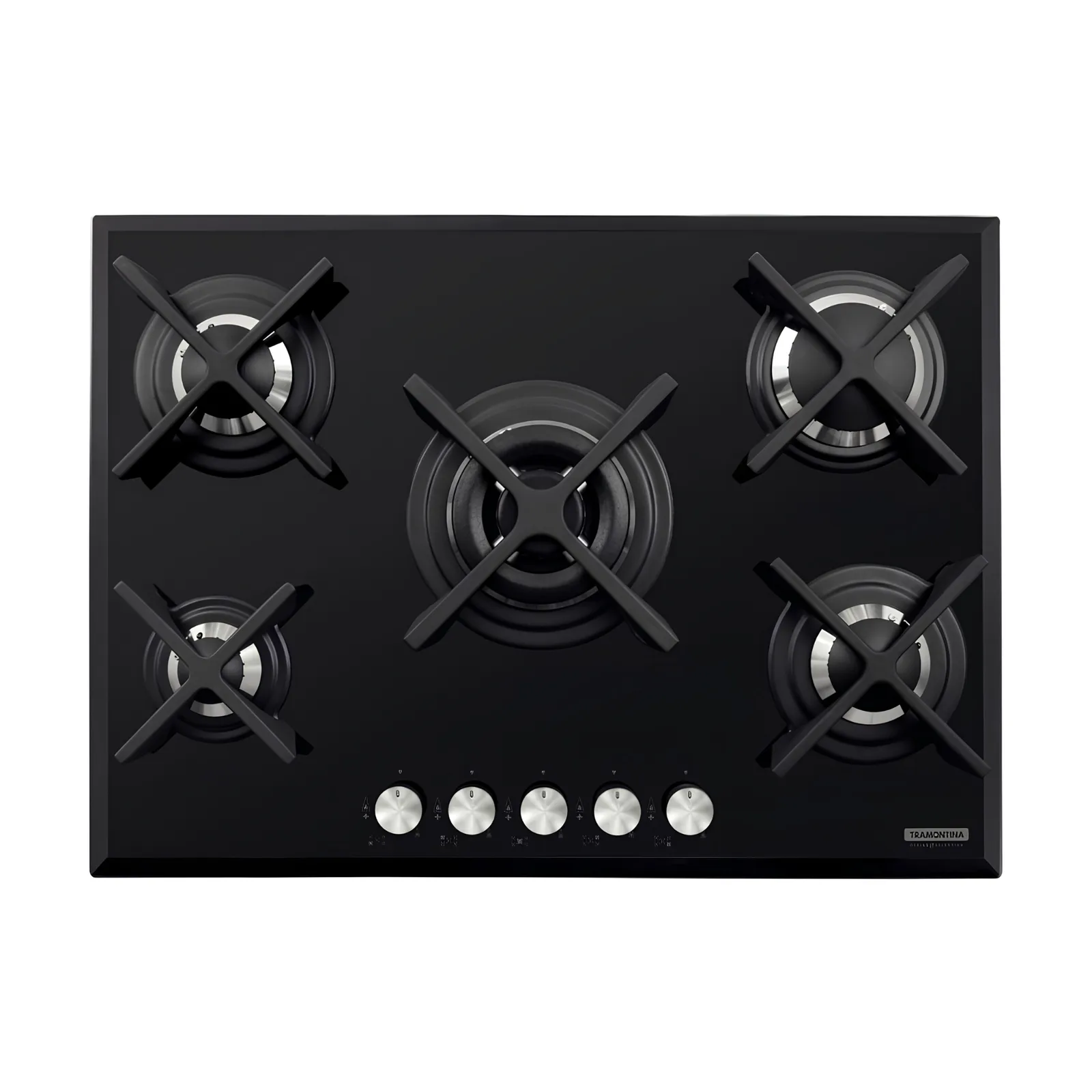 Cooktop a Gás Preto Tramontina Penta Glass Flat