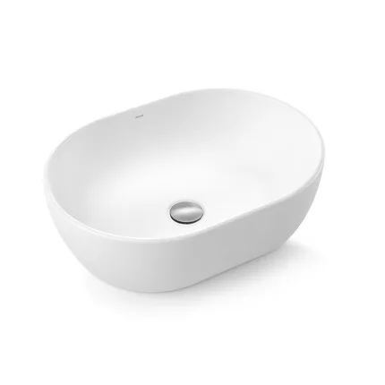 Cuba de Apoio Oval 48x35cm para Banheiro Branca Docol