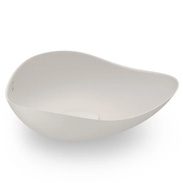 Cuba de Apoio para banheiro Oval 54x37,5 Beige Roca Ruy Ohtake
