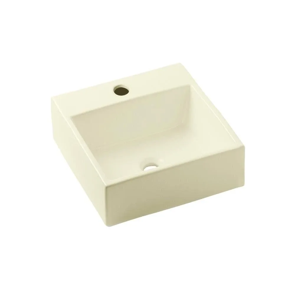 Cuba de Apoio para banheiro Quadrada 35x35 com mesa Biscuit Incepa Loft Q6
