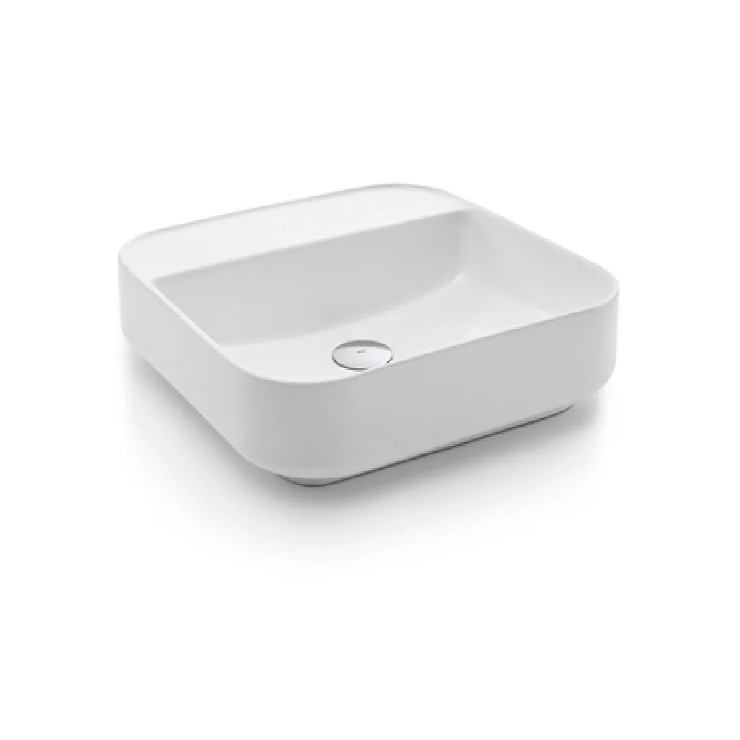 Cuba de Apoio para banheiro Quadrada 38x38 com mesa White Docol QD4
