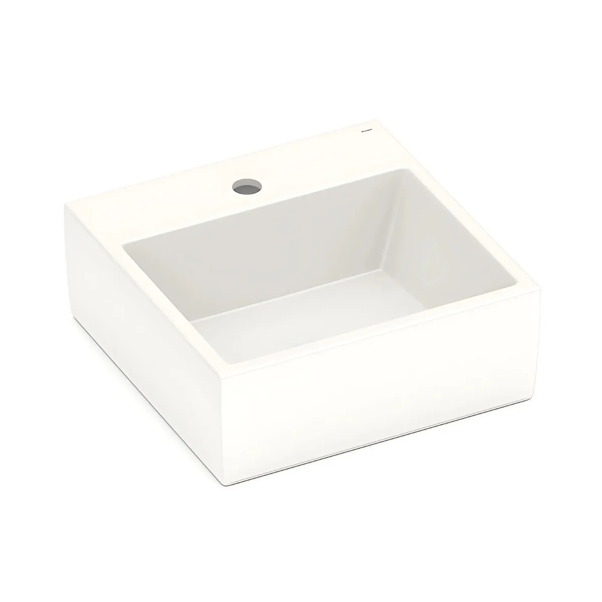 Cuba de Apoio para banheiro Quadrada 41x41cm com Mesa Beige Incepa Loft Q1