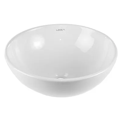 Cuba de Apoio para banheiro Redonda 32,5cm Branca Lexxa Bagno LX024