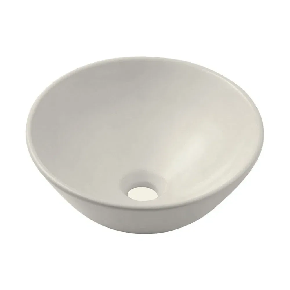 Cuba de Apoio para banheiro Redonda 35cm Biscuit Incepa Loft R1