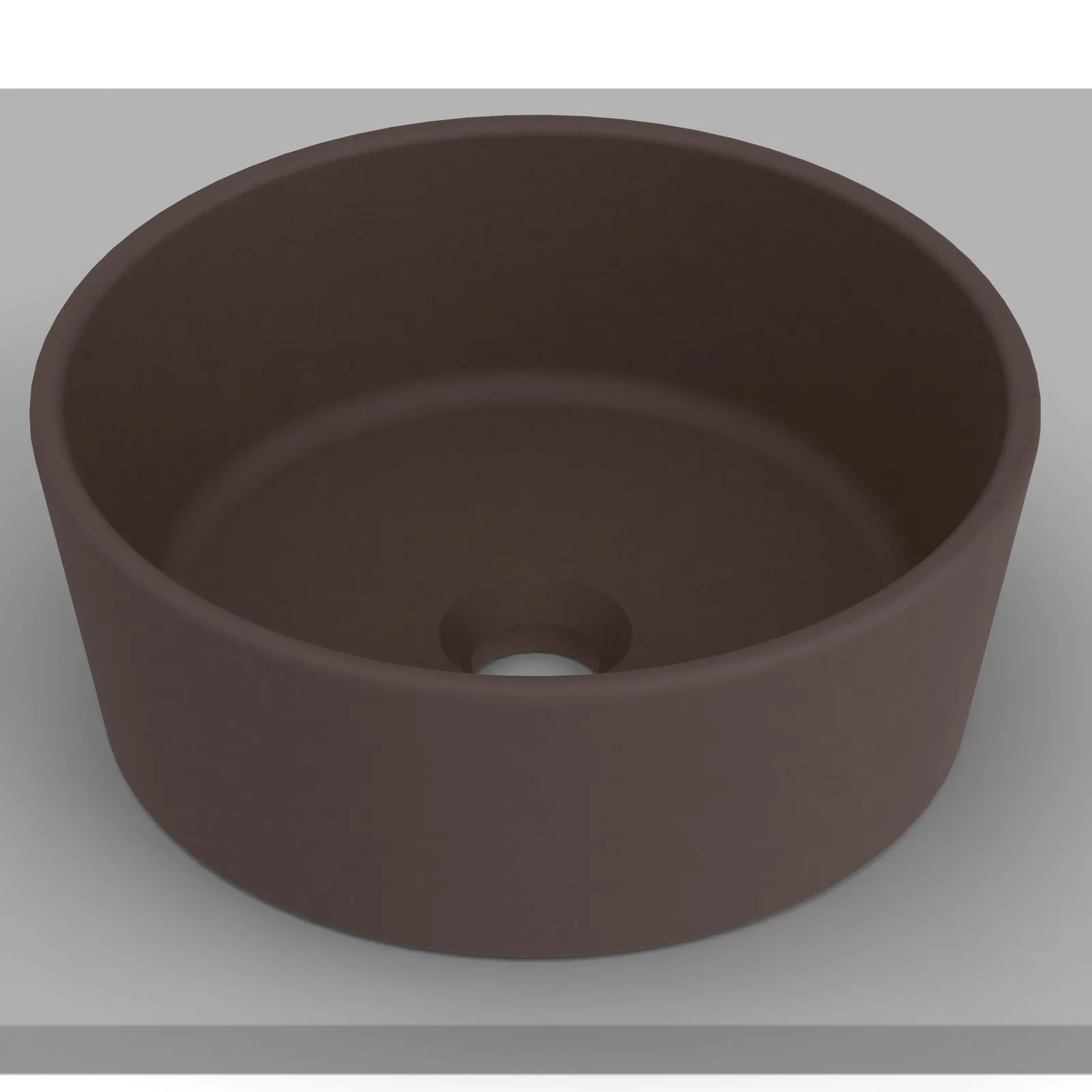 Cuba de Apoio Redonda 35cm para Banheiro Café Roca Optica