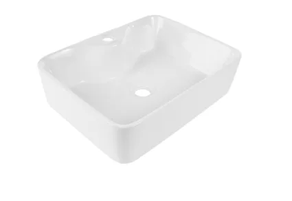 Cuba de Apoio para banheiro Retangular 40x37 Branca Lexxa Bagno LX210