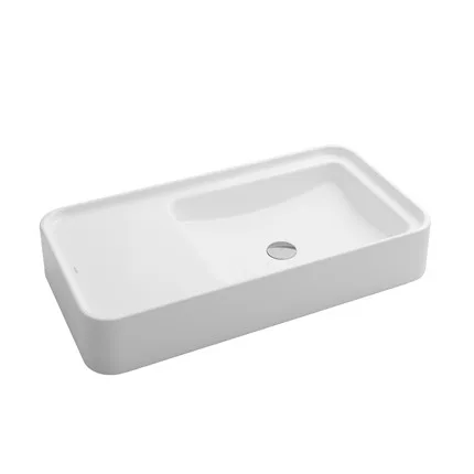 Cuba de Apoio para banheiro Retangular 76x40 Branca Docol Frame