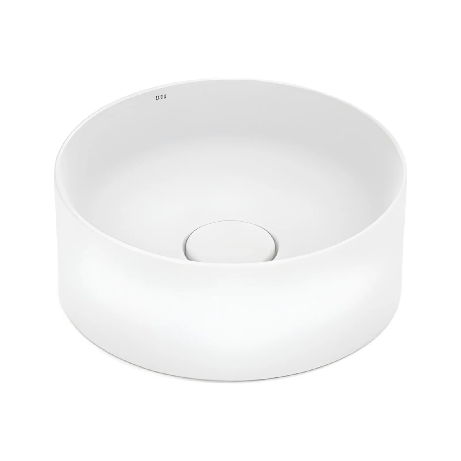 Cuba de apoio redonda 30cm Blanco Matte Roca Terra T1