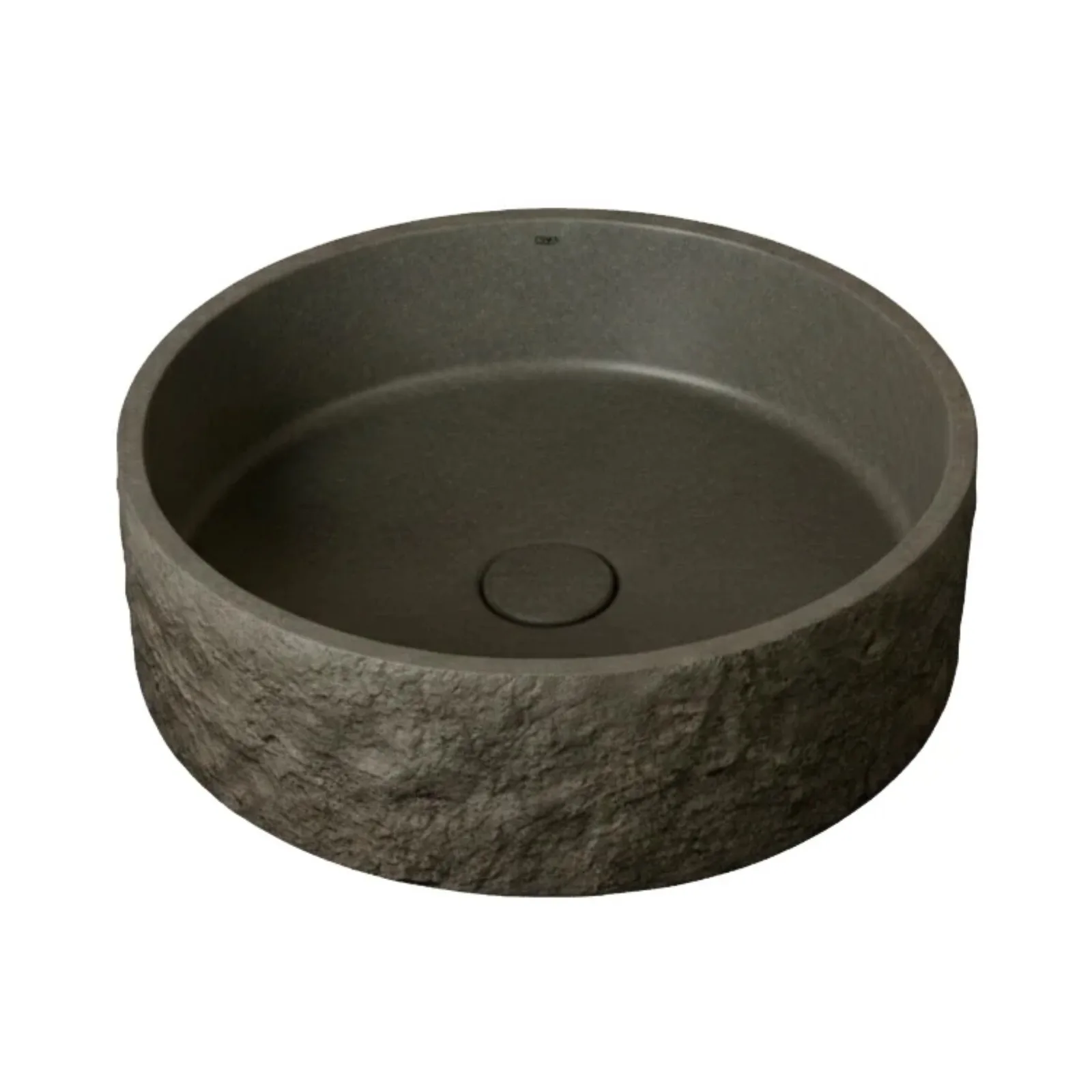 Cuba de Apoio Redonda Moss Grey Terazzo Doka Rock GeoStone