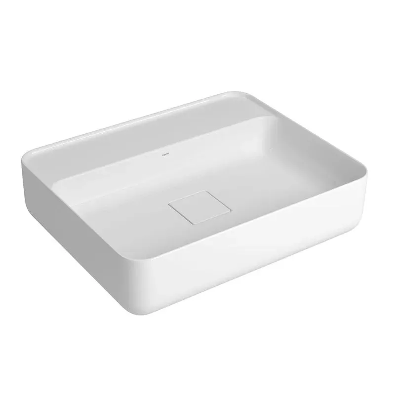 Cuba de Apoio Retangular com Mesa 50cm para Banheiro Branco Deca