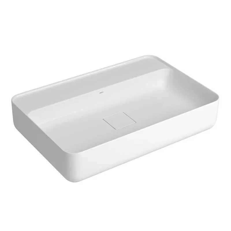 Cuba de Apoio Retangular com Mesa 60cm para Banheiro Branco Deca