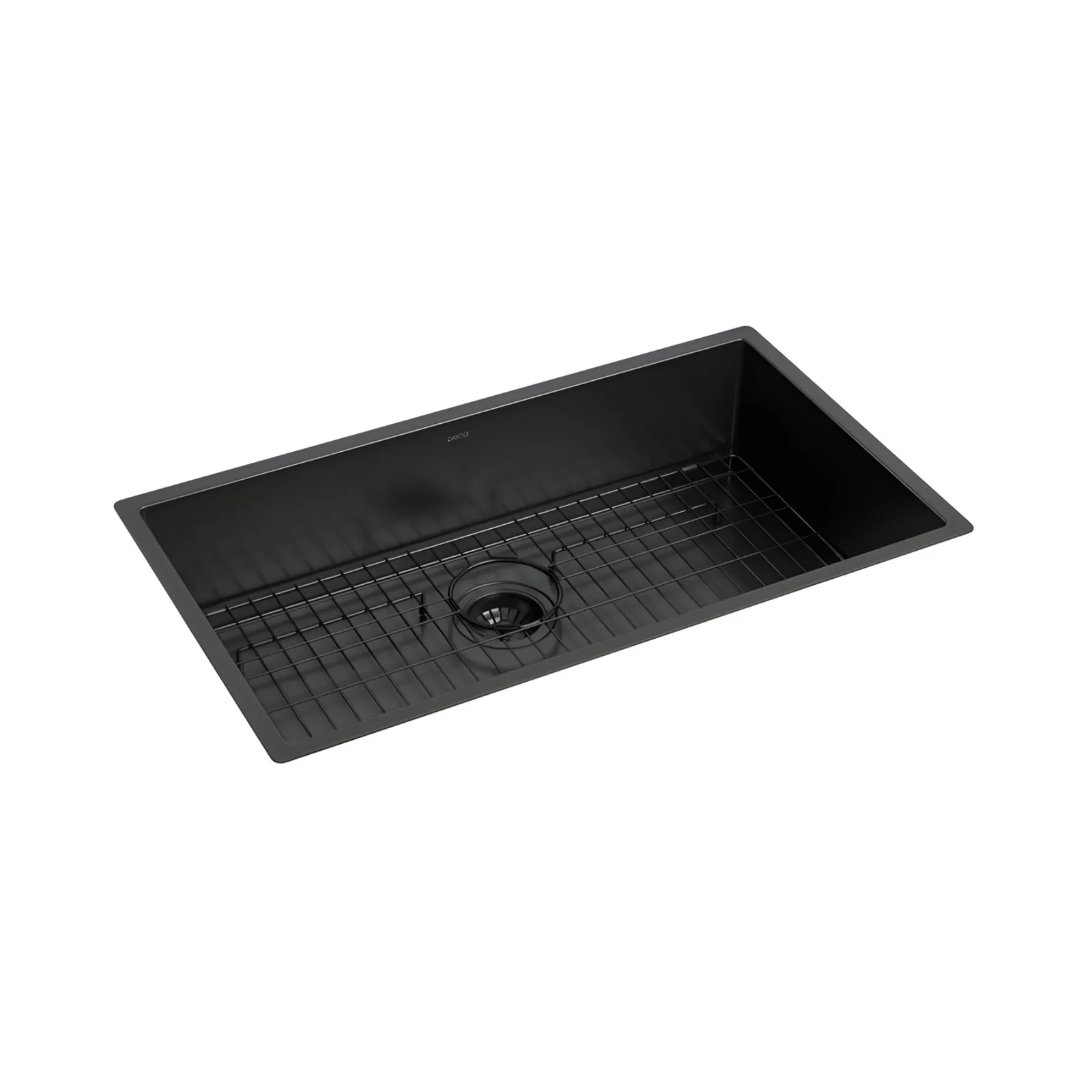 Cuba de Cozinha Retangular 74X40cm Black Matte Deca Suprema