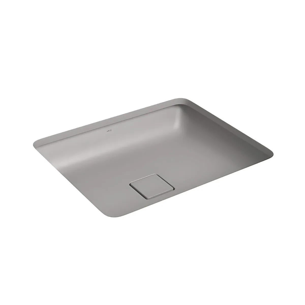 Cuba de Embutir para banheiro Retangular 50cm Cinza Deca L.33050