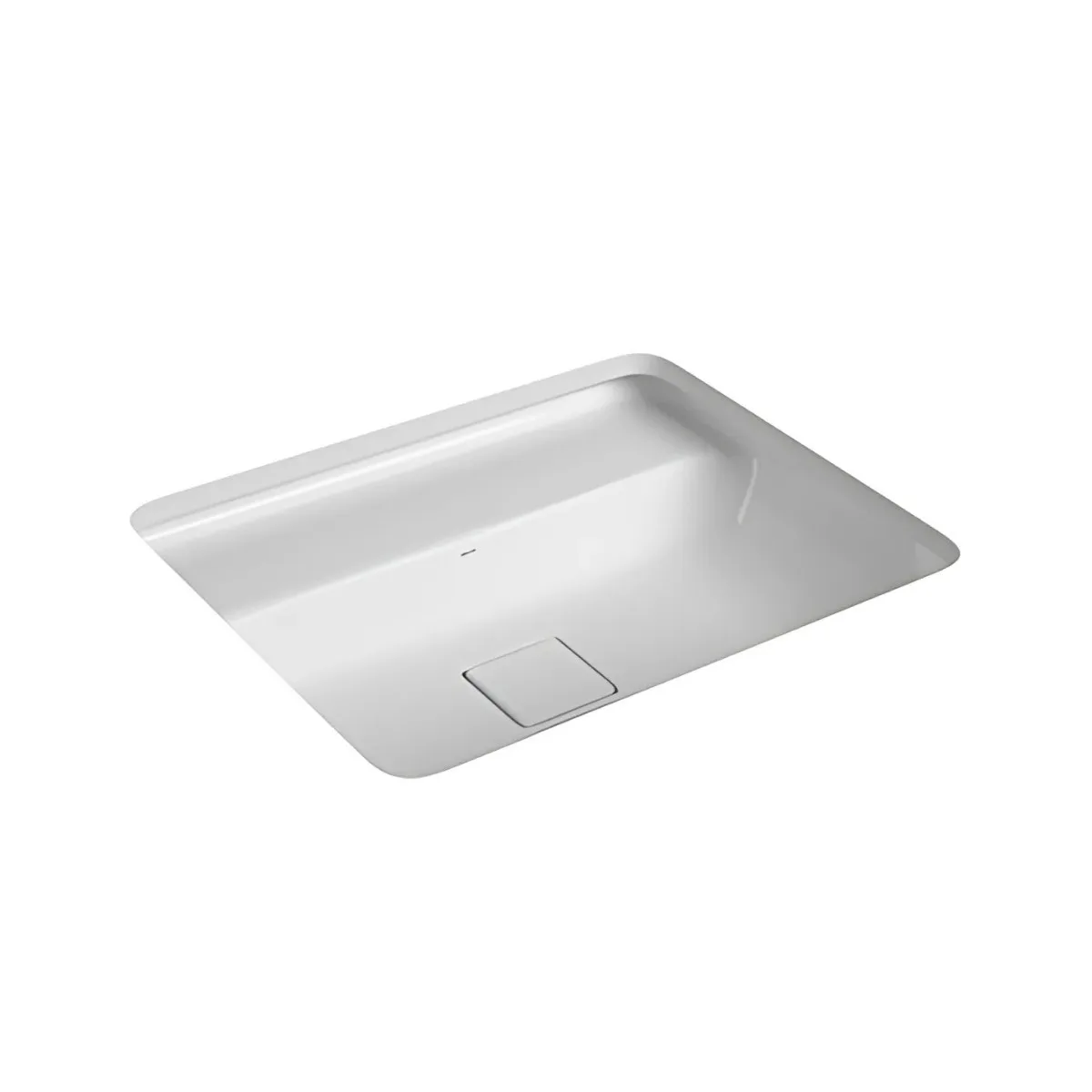 Cuba de Embutir para Banheiro Retangular com mesa 50cm Branca Deca L.33050