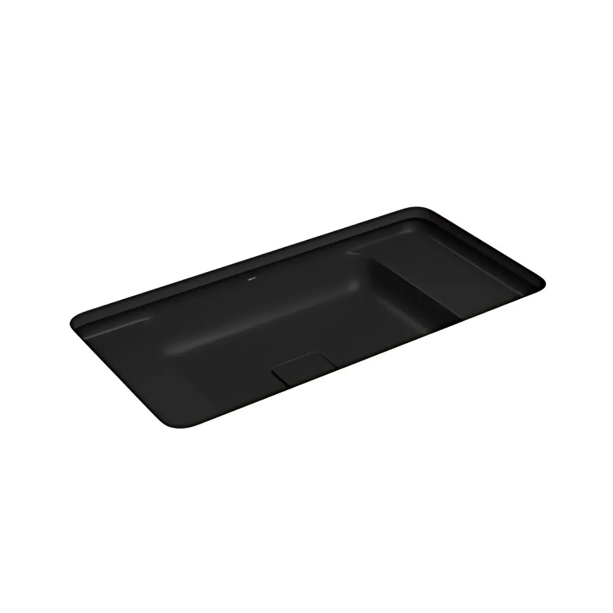 Cuba de Embutir para banheiro Retangular com mesa 60cm Ébano Fosco Deca L.33060