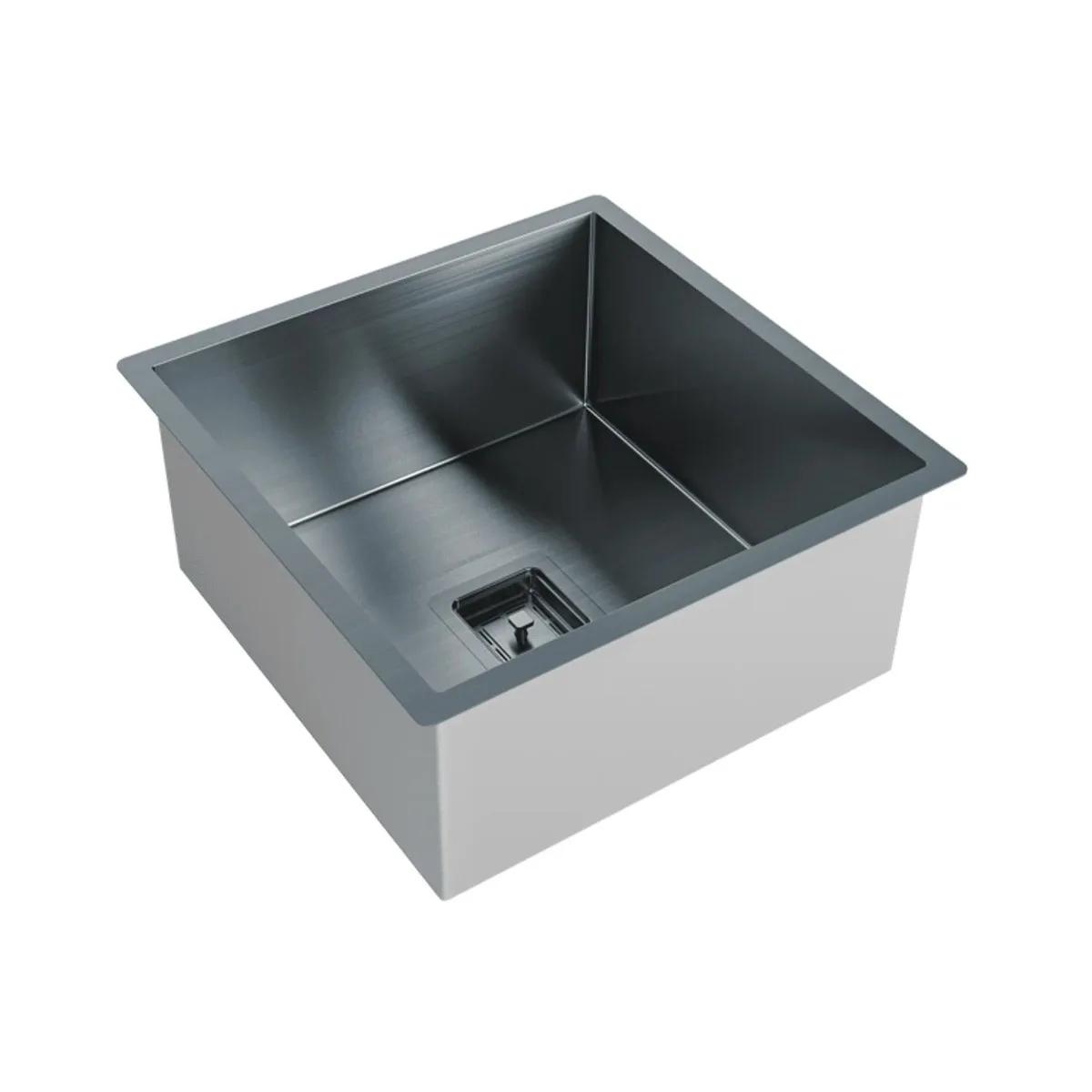 Cuba de Embutir Quadrada 440x440mm DeBacco Primaccore 400 Black Matte