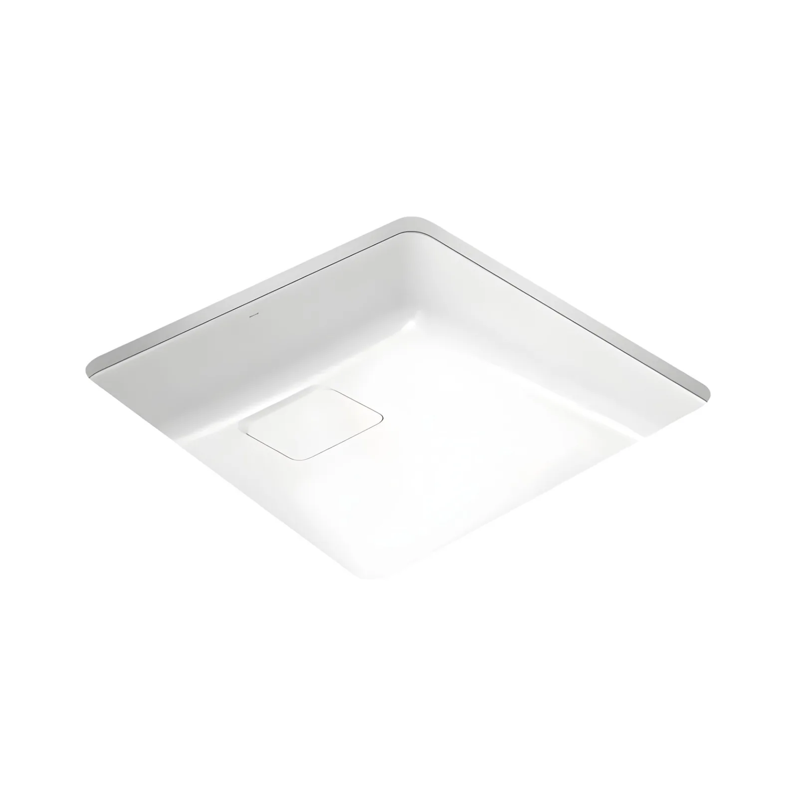 Cuba de Embutir Quadrada Branca 40x40 Docol Docolflow