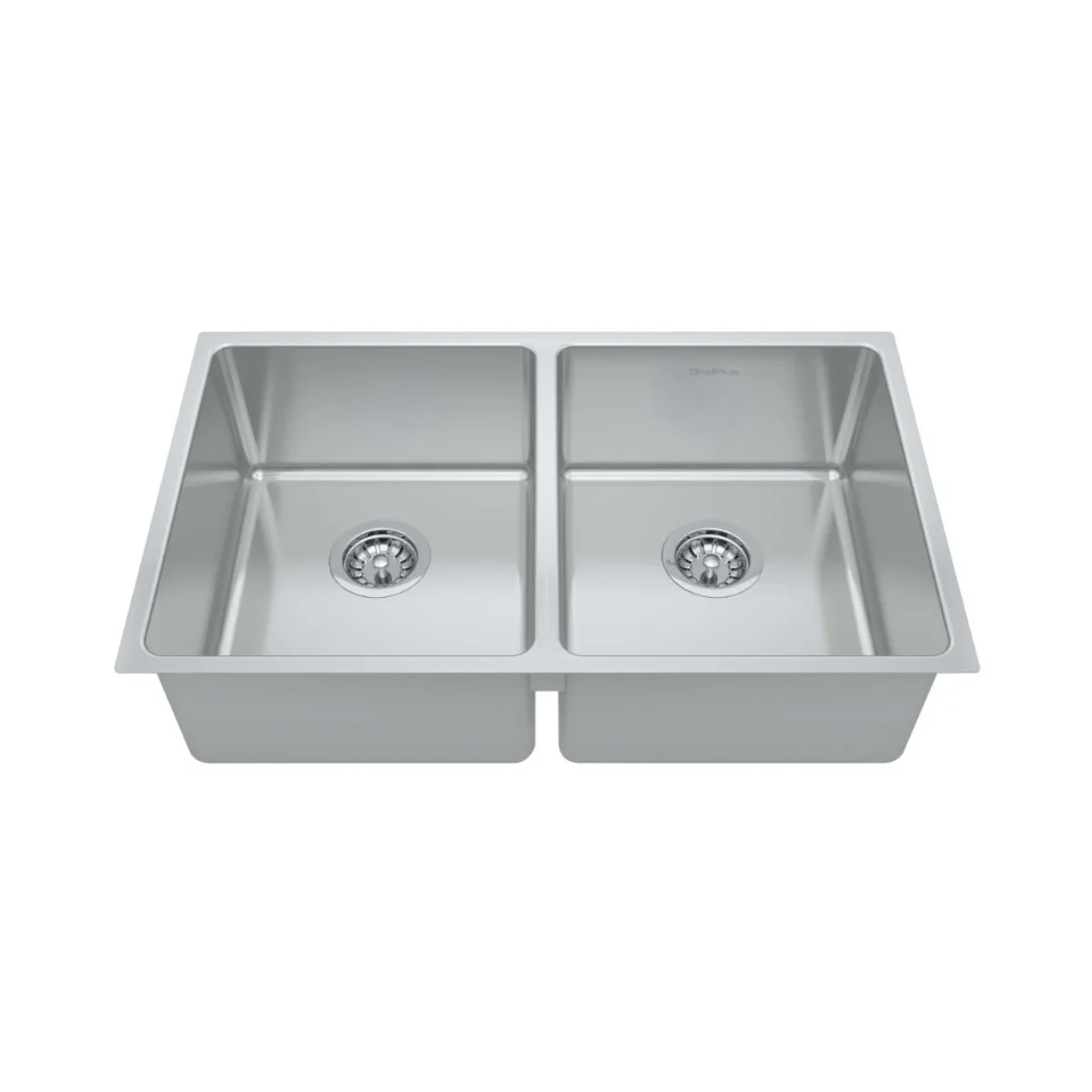 Cuba de Embutir Undermount Retangular Dupla 745x440mm Ghelplus Super 30533 Inox