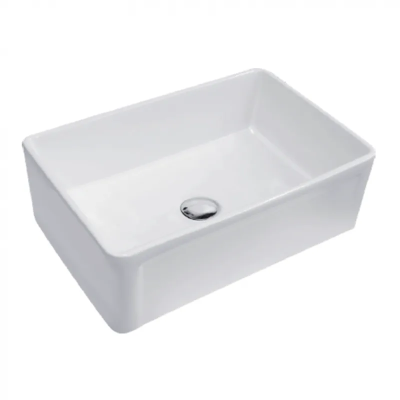 Cuba de Semi Encaixe para Cozinha Rubinettos Porcelana 77x50,5 CUB2020C Branca