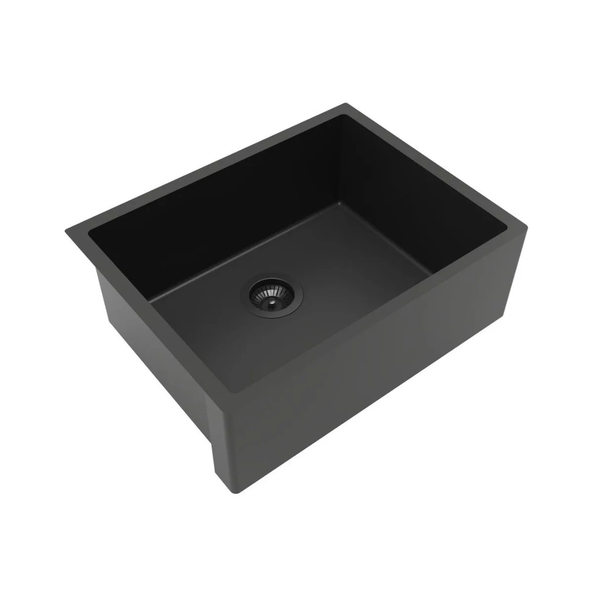Cuba de Semiencaixe Retangular 580x445mm DeBacco Primaccore Farm Sink 500 PVD Nano Black