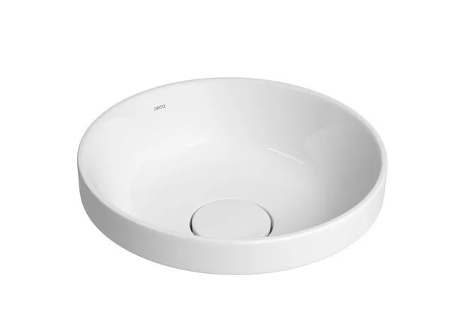 Cuba de Sobrepor para banheiro Redonda 30cm Branca Deca L.22030