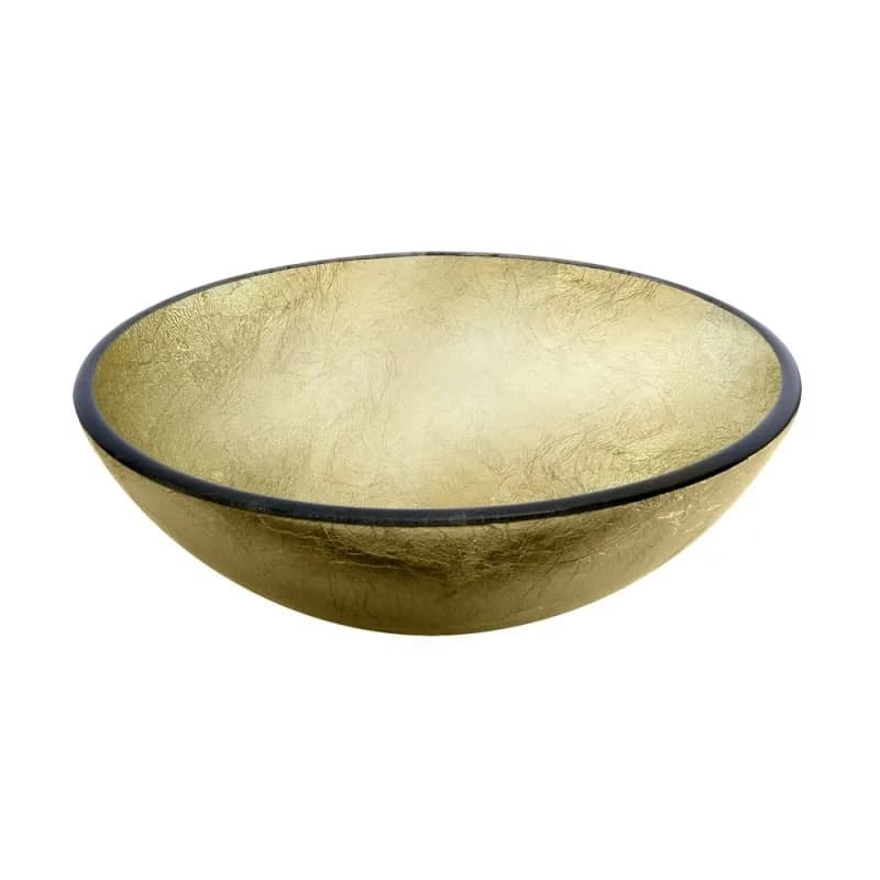 Cuba de Apoio Redonda 14cm para Banheiro Light Gold Rubinettos