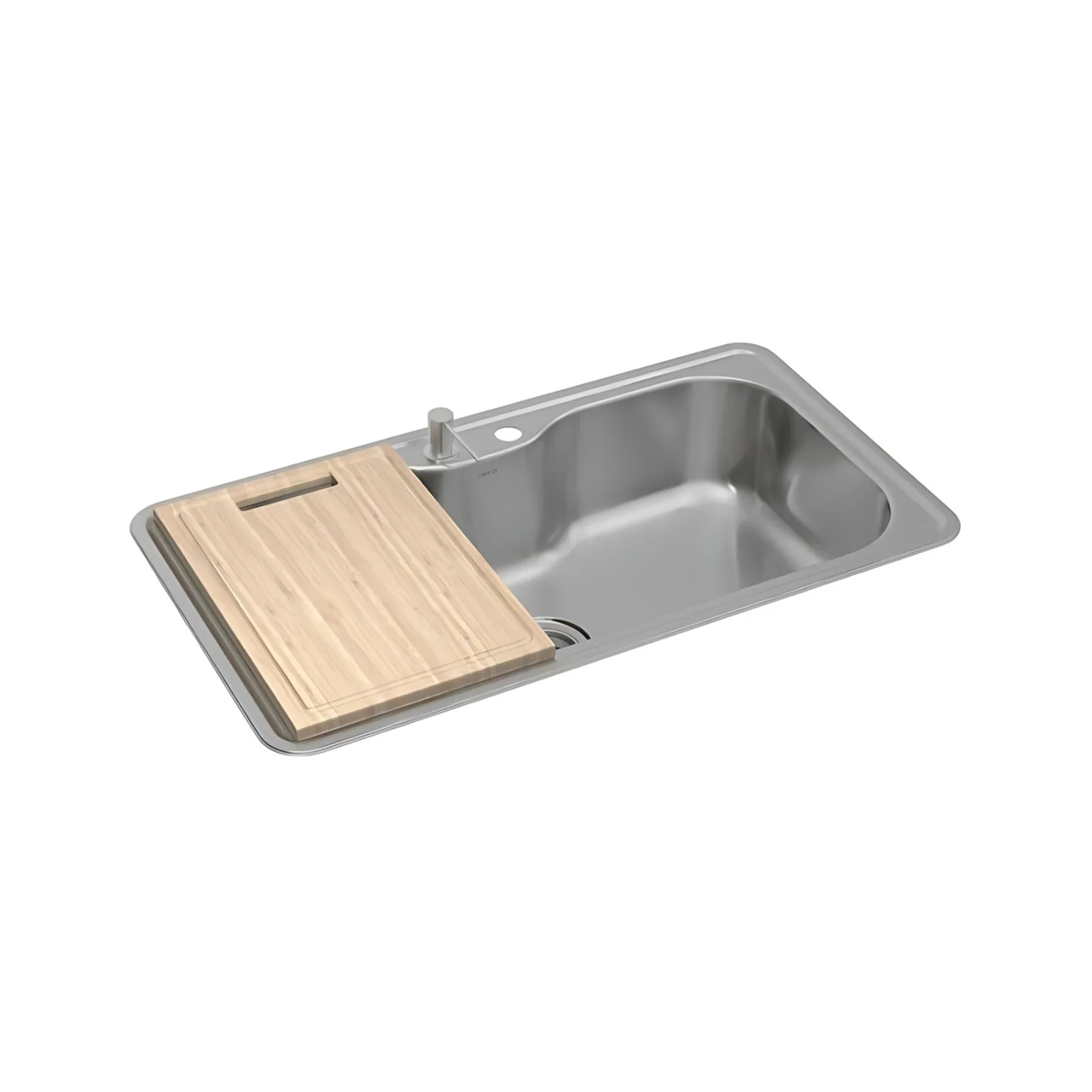 Cuba Deca Cozinha Inox com Deck e Acessórios Facile 80x40cm Retangular
