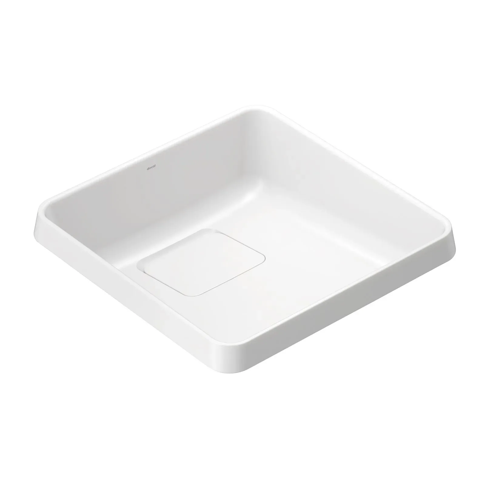 Cuba de Sobrepor Quadrada 30x30cm para Banheiro Branco Docol Flow