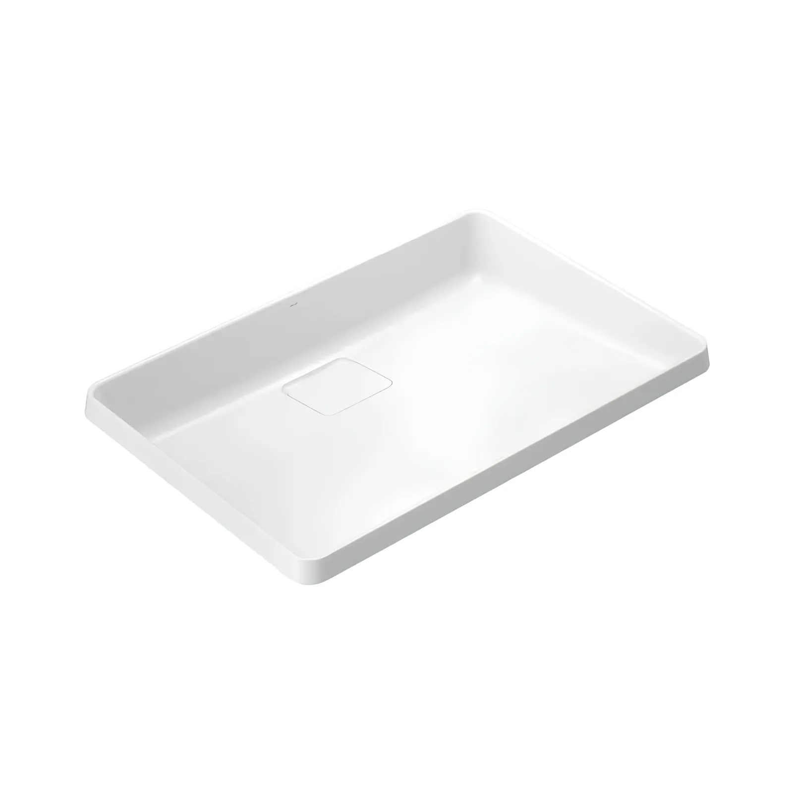Cuba de Sobrepor Retangular 60x40cm para Banheiro Branca Docol Flow