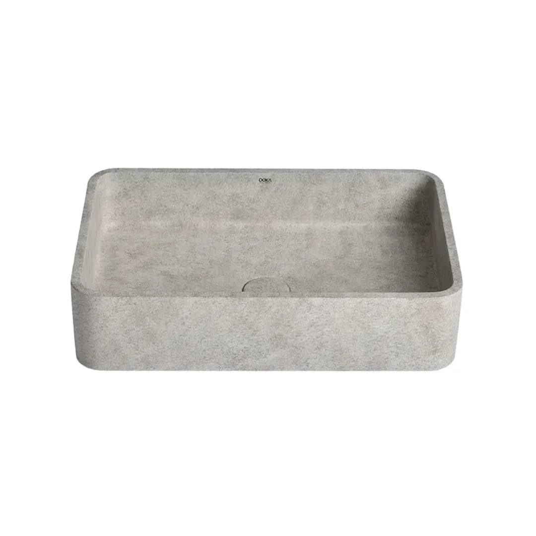 Cuba Doka De Apoio Retangular Light Concrete
