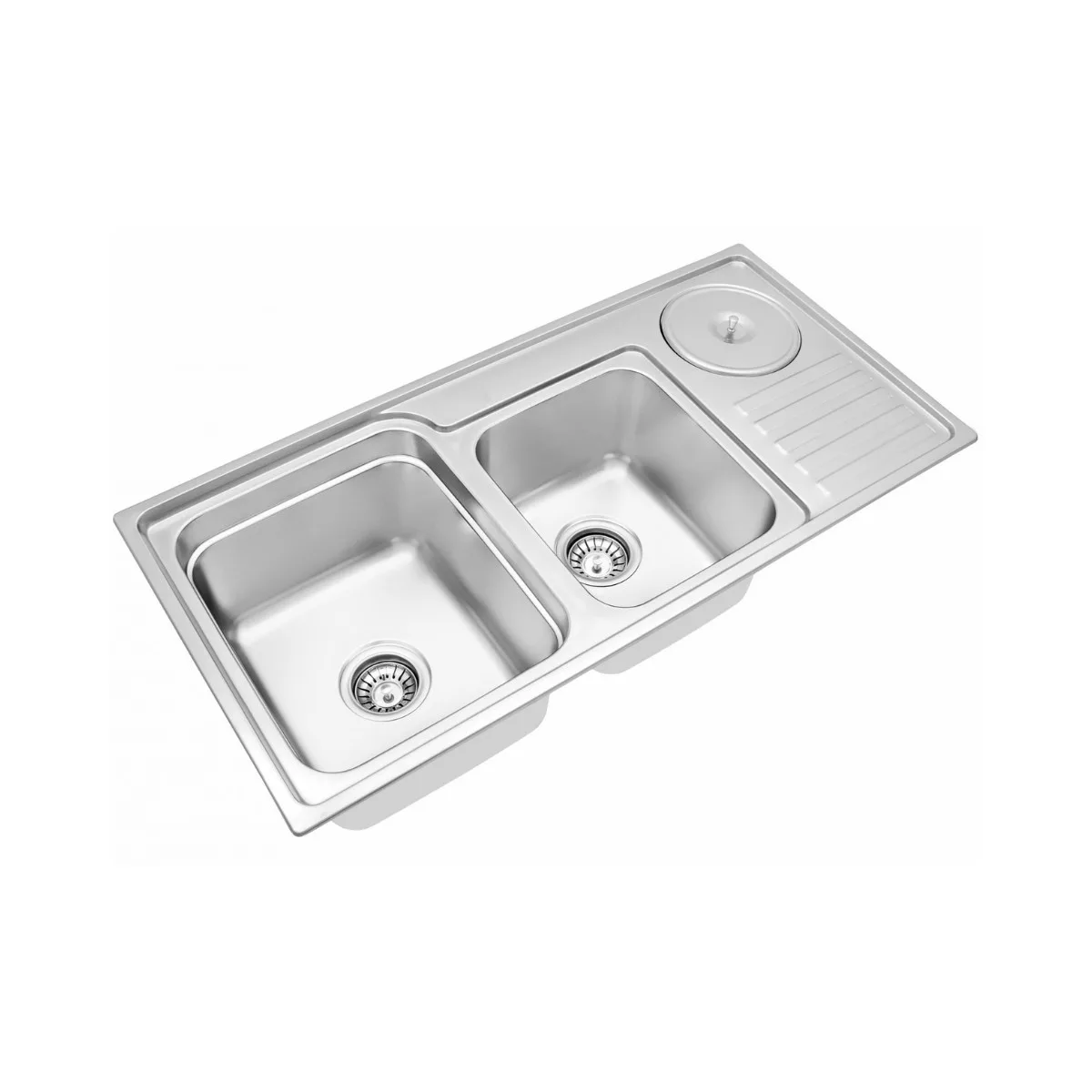Cuba Dupla Retangular com Acessórios 920x450 para Cozinha Inox DeBacco Funzionale 229